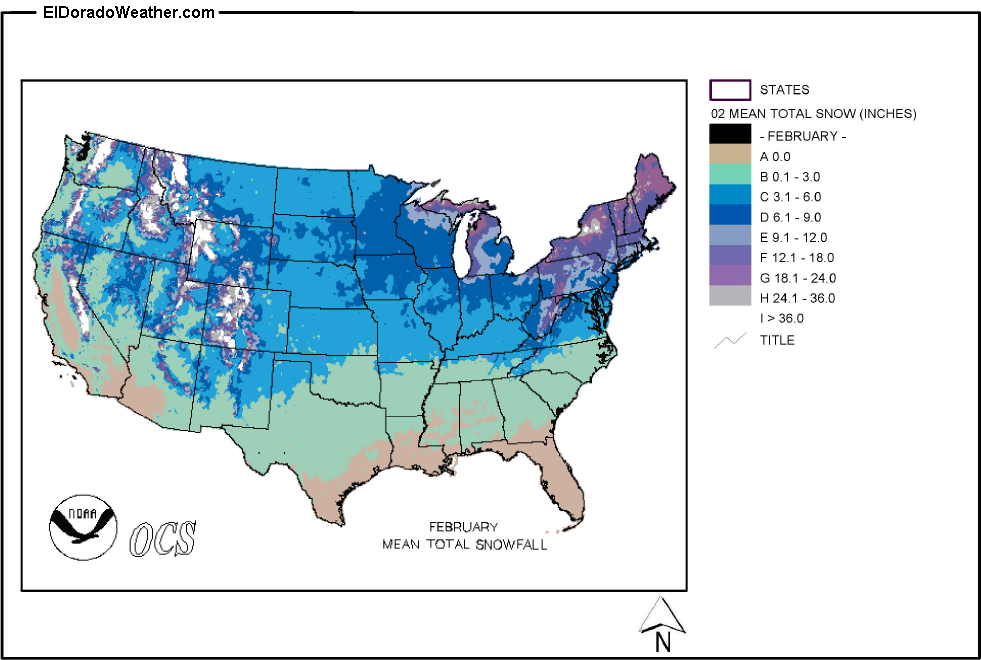 Annual Snowfall Totals by US City Current Results